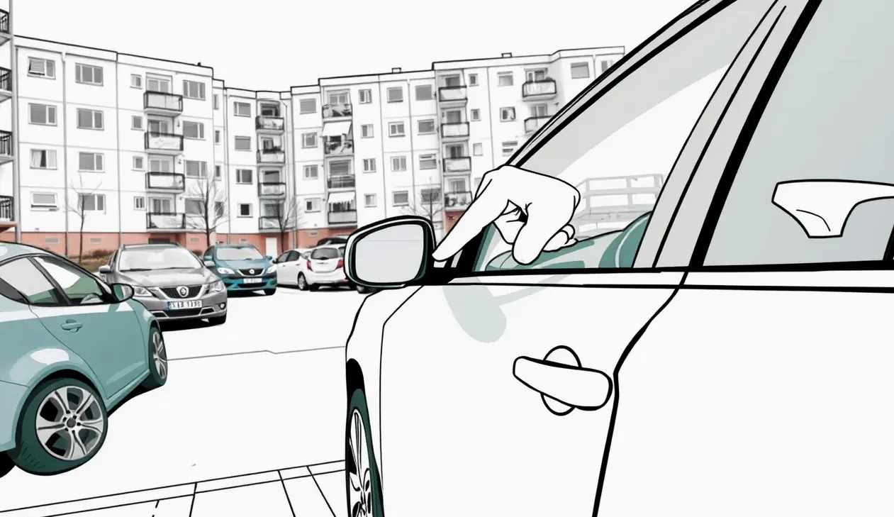 Vodič vypĺňajúci formulár záznamu o poistnej udalosti pri poškodenom vozidle