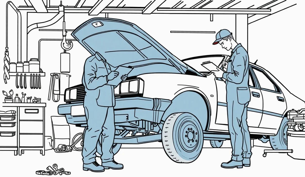 Prasklina na čelnom skle automobilu spôsobená nárazom kamienka