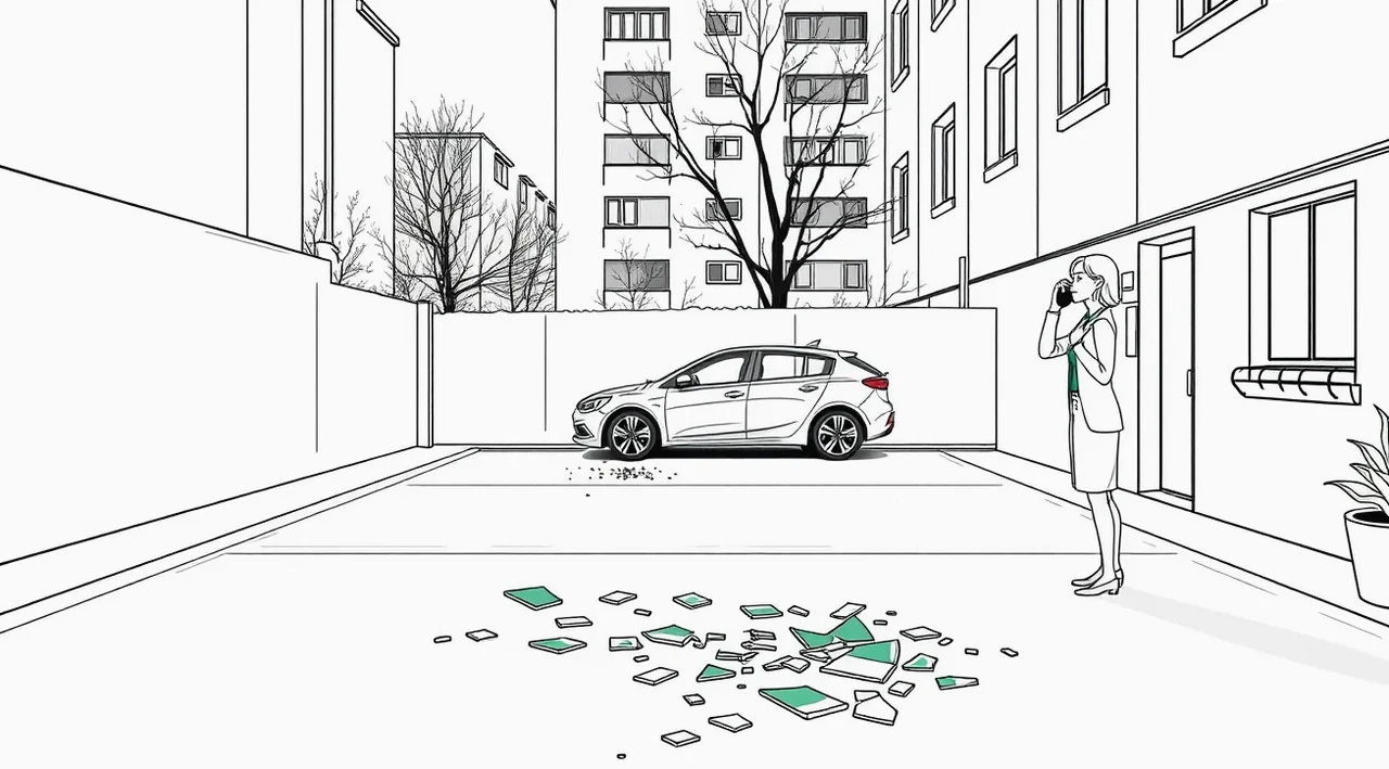 Nové biele vozidlo zaparkované pred moderným autosalónom pripravené na odovzdanie majiteľovi