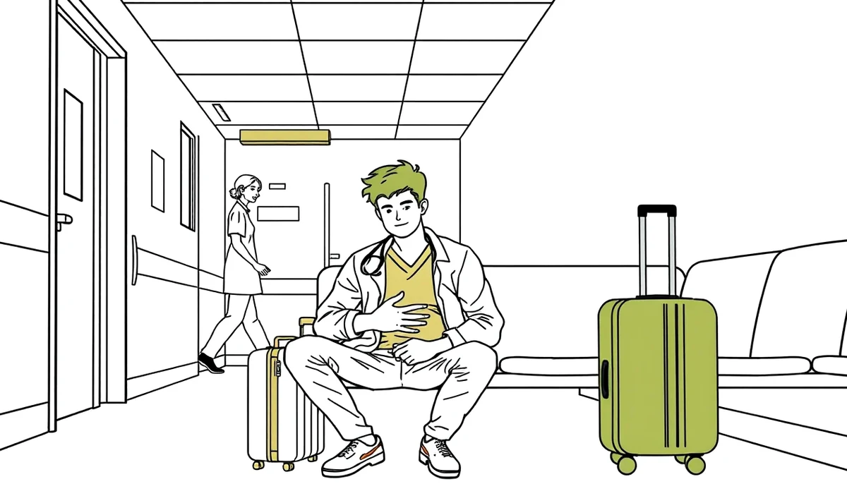 Cestujúci na medzinárodnom letisku čaká na prestupný let