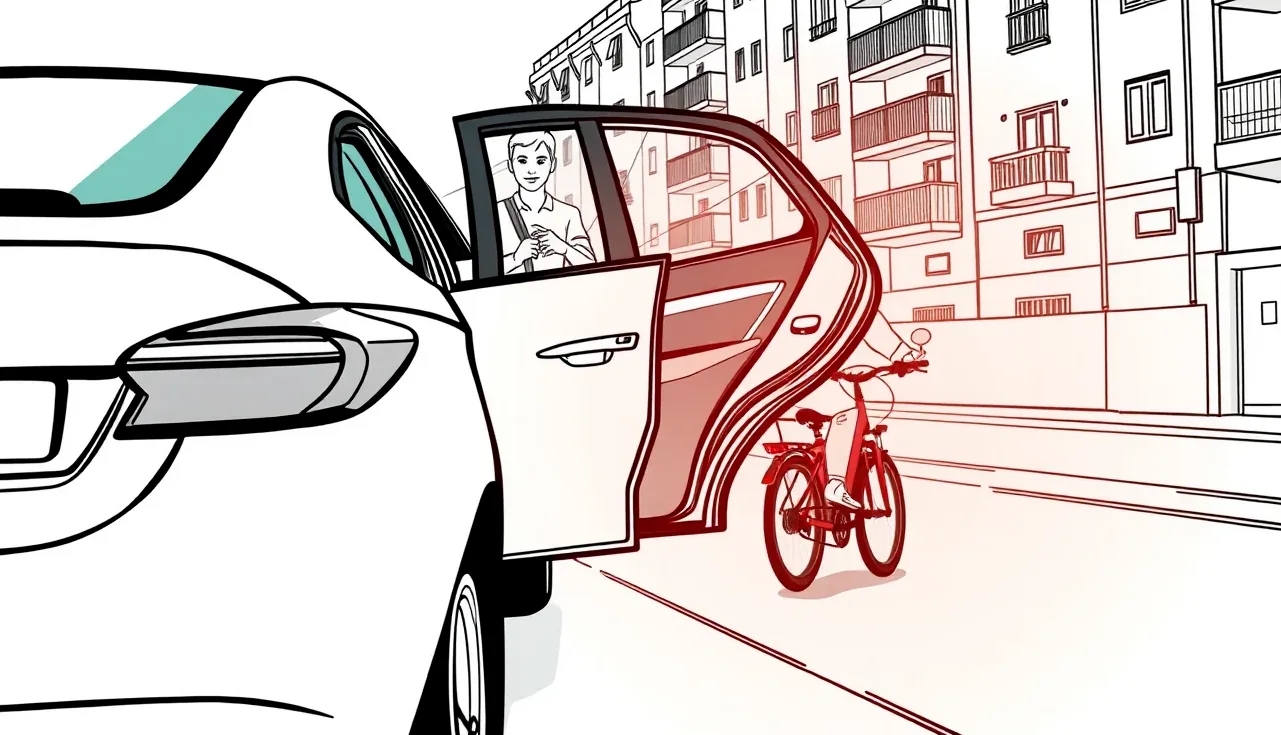 Predchádzanie cyklistu na ceste s dodržaním bezpečného bočného odstupu