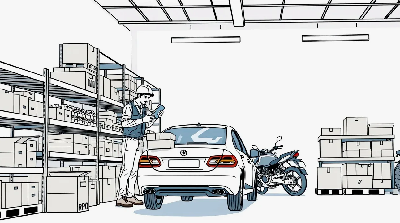 Odovzdanie kľúčov od náhradného vozidla vodičovi v autopožičovni