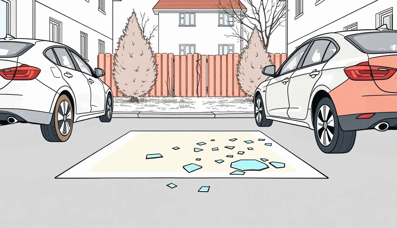 Auto poškodené krupobitím v servise pripravené na obhliadku škody