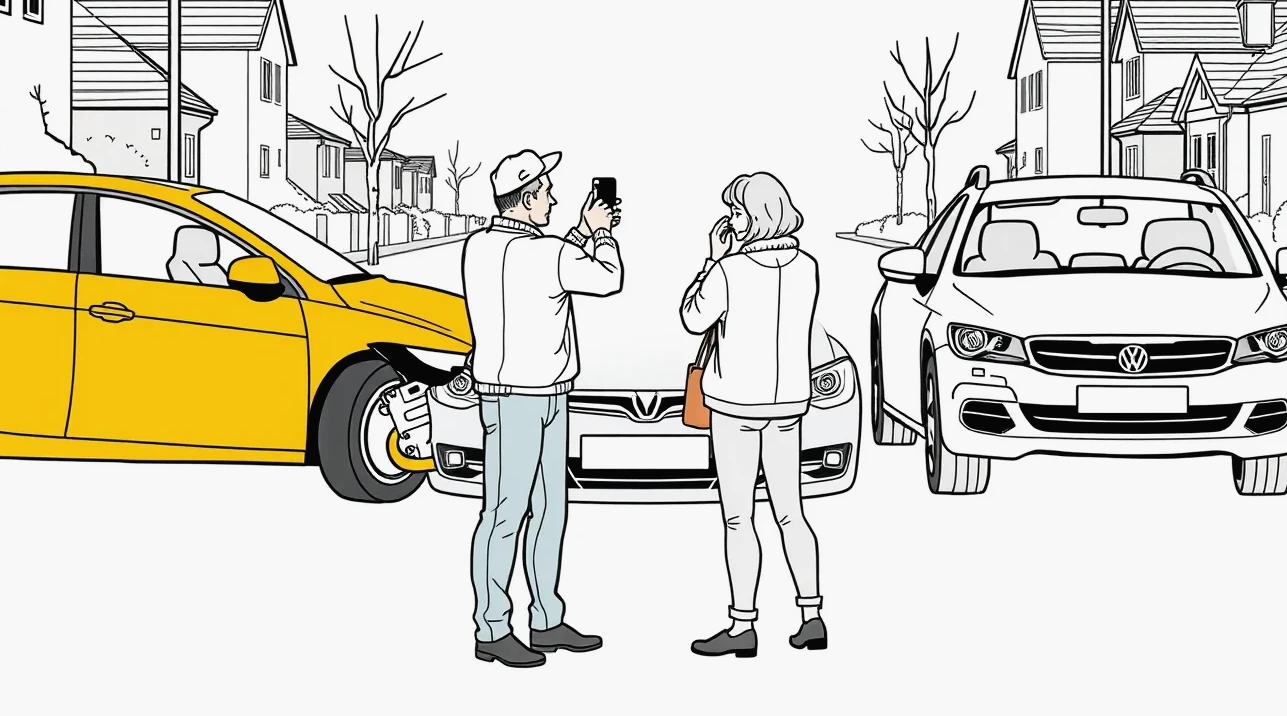 Detail kľúča od osobného automobilu položeného na technickom preukaze vozidla