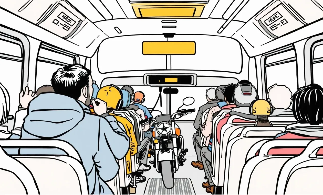 Miesto dopravnej nehody autobusu s označením miesta zásahu a dokumentáciou škody