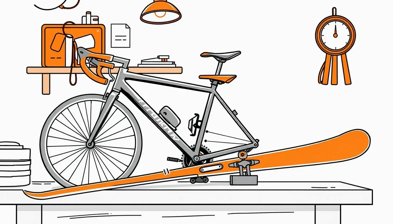 Mechanik kontroluje a dokumentuje stav poškodeného rámu bicykla