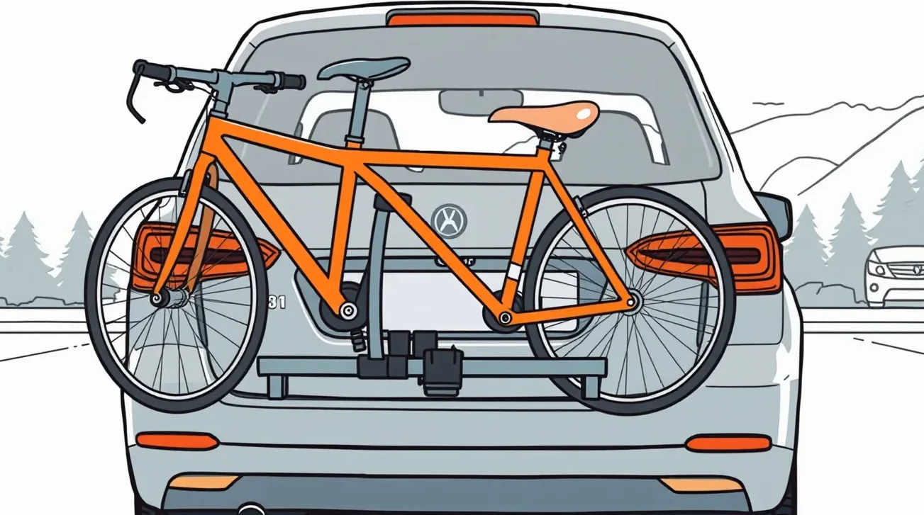Horský bicykel pripútaný bezpečnostným zámkom k pevnému stojanu v bytovom dome